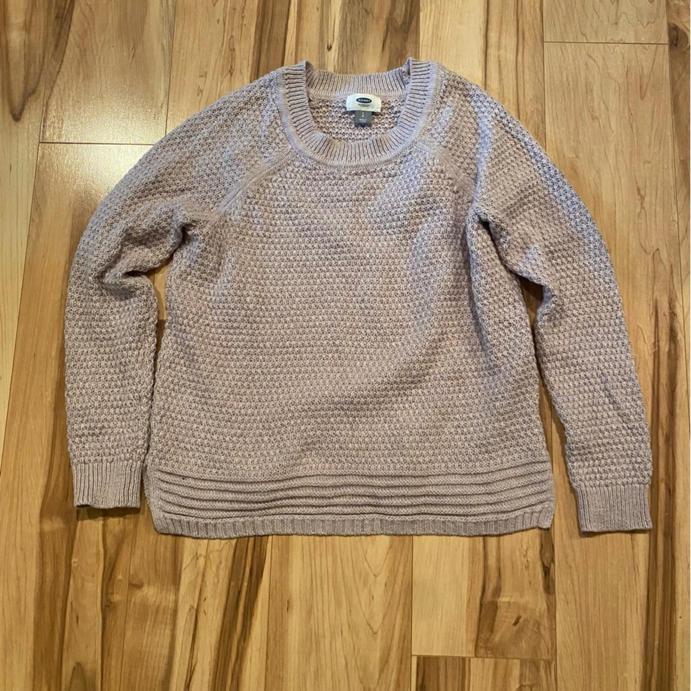 Old Navy Women's Textured Crewneck Sweater - Light Lilac—S